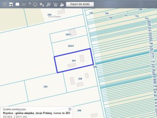Działka z domem Polany
