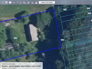 Działka z domem Polany