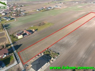 Działka budowlano –rolna  położona w Łabuniach. Powierzchnia 1,13ha. Cena 220 000 zł